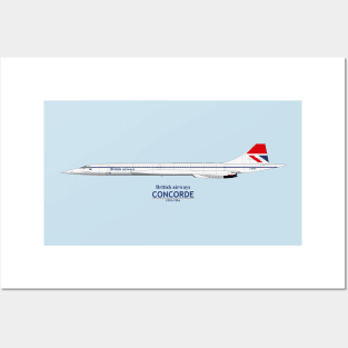 British Airways Concorde 1976 To 1984 Posters and Art